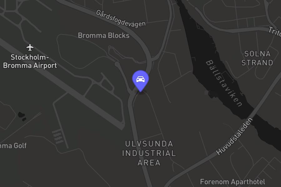 Bromma karta pin